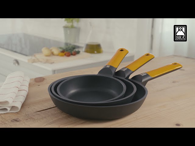 Frigideira BRA Efficient Orange 20cm Alumínio Fundido Antiadherente video