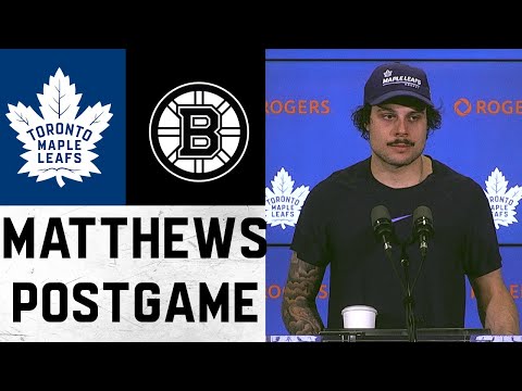 Auston Matthews Post Game ' Toronto Maple Leafs vs Boston Bruins - November 6, 2021