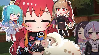 【手描き】リサ悪魔とべに天使の間で葛藤する猫汰つな【ぶいすぽっ!/花芽なずな/兎咲ミミ/英リサ/八雲べに/猫汰つな】【マンガ動画/アニメ/VTuber】