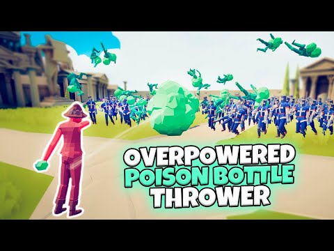 OVERPOWERED POISON BOTTLE THROWER VS EVERY FACTION | TABS MODDED GAMEPLAY