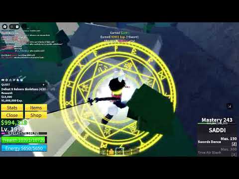 me hitting 2000 lvl in blox fruit!