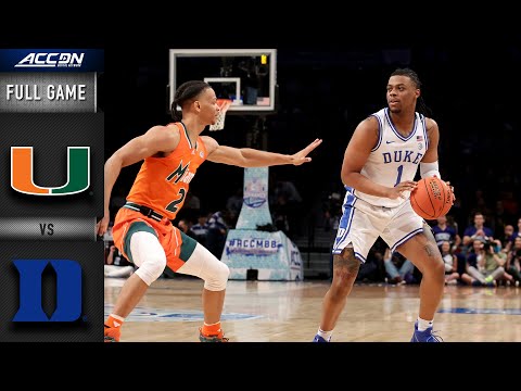 Duke vs Miami: ACC Tournament Semi-finals
