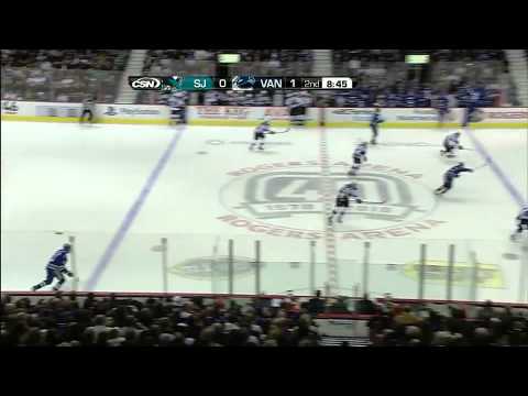 Vancouver Canucks vs San Jose Sharks Highlights 1/20/11
