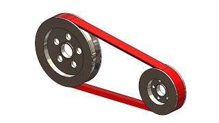 ⚡SOLIDWORKS TUTORIAL #23 || Design a V belt and pulley assembly with motion analysis in solidworks.