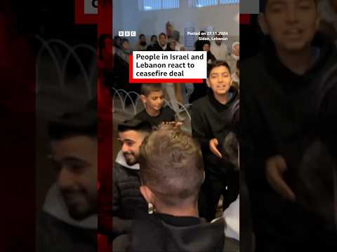 Video | People in Israel and Lebanon react to ceasefire deal. #Israel #Lebanon #BBCNews