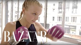 How a Model Gets Ready for New York Fashion Week | Harper