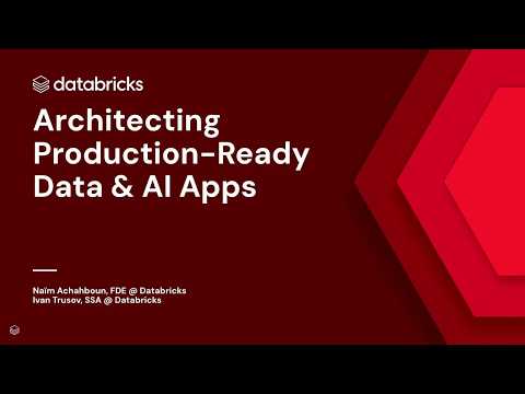 Watch: Technical Deep Dive: Architecting Production-Ready Data & AI Apps