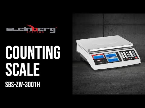 video - Factory second Counting Scale - 30 kg / 1 g - 21 x 27 cm - 3 LCD