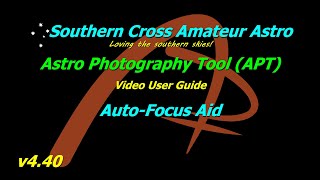 APT User Guide - Auto Focus Aid