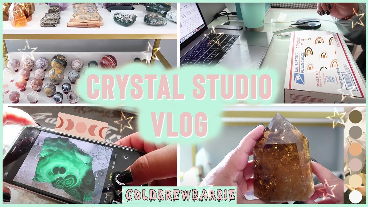 ETSY CRYSTAL STUDIO VLOG | BEHIND THE SCENES OF MY CRYSTAL ETSY SHOP | TIPS & TRICKS