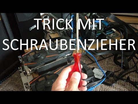 PC / Mainboard einschalten mit Schraubenzieher!