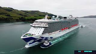 Royal Princess, Early morning arrival into Port Chalmers, Dunedin, 14th January 2025