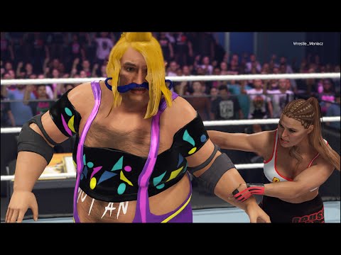 Ronda Rousey vs. Freak Monster - WWE 2K24 - Amazing Wrestling ❤️