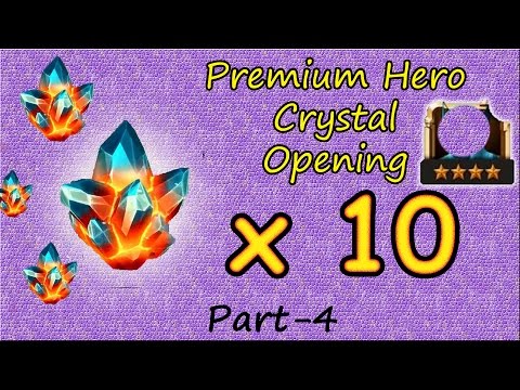Marvel: Contest Of Champions - Opening 10 Premium Hero Crystal Hunting For 4 Star