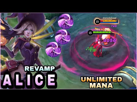 Revamp Alice Gameplay - Unlimited Damage - Build Top 1 Global Alice ~ MLBB