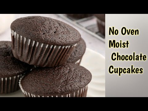 "Easy No-Oven ChocolateCupcakes"|Easy Cupcakes Recipe without oven