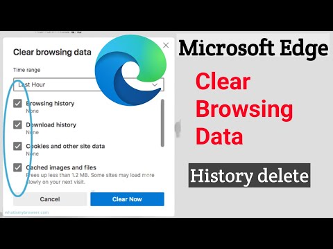 How To Clear Browsing Data In Microsoft Edge | Clear Browsing Data