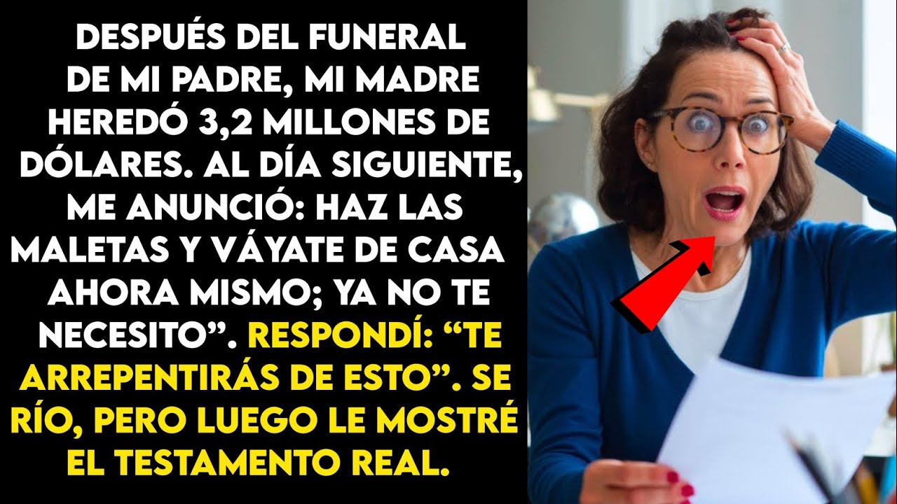 Mi madre me echó de casa después de heredar 3,2 millones de dólares, pero luego le mostré el