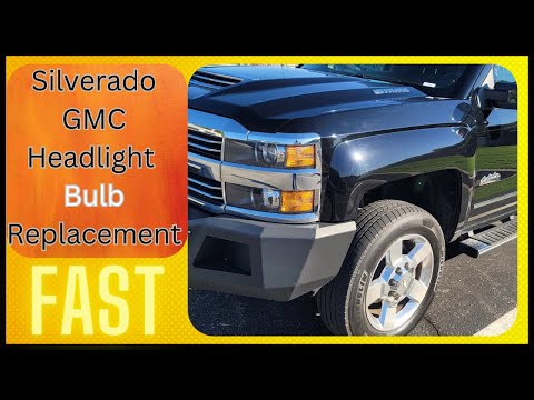 Easy Upgrade: Silverado / Sierra headlight bulb replacement Chevy / GMC, 2017 - 2019 2500HD / 3500hd