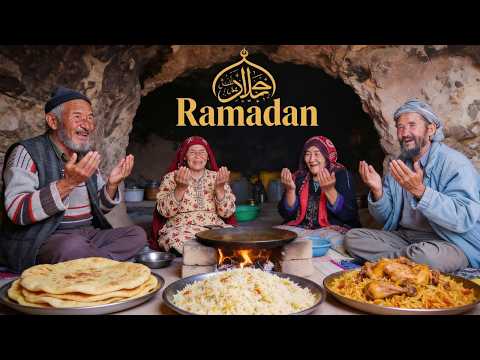 Daily Routine Village Life in Afghanistan | Old Lovers Cook Ramadan Mubarak Iftar in a Cave Movie