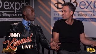 Don Cheadle's Reaction to Mark Ruffalo Spoiling Avengers video
