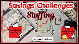 💞 Savings Challenges Stuffing | Weekly Check In + Wallet Reset | Saving In A Fun Way #savingmoney