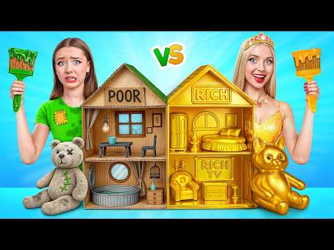 Poor vs Rich Doll House | Doll Room Makeover by Multi DO Girls