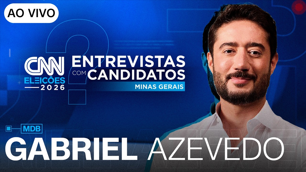 AO VIVO: ENTREVISTA COM GABRIEL AZEVEDO (MDB) AO GOVERNO DE MG | CNN ELEIÇÕES