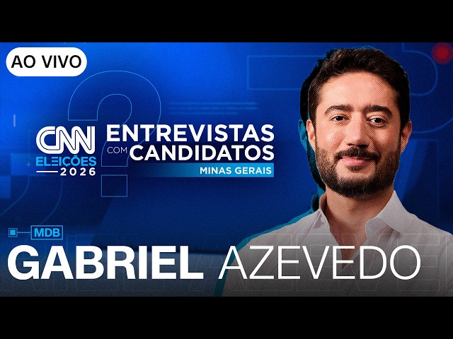 AO VIVO: ENTREVISTA COM GABRIEL AZEVEDO (MDB) AO GOVERNO DE MG | CNN ELEIÇÕES