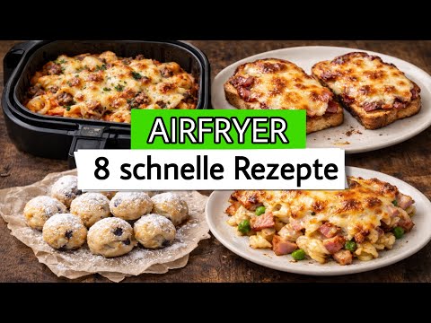 Airfryer Rezepte: 8 einfache Rezeptideen für die Heißluftfritteuse!