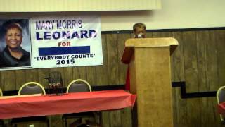 preview picture of video 'Mary Morris Leonard Mayoral Run Announcement'