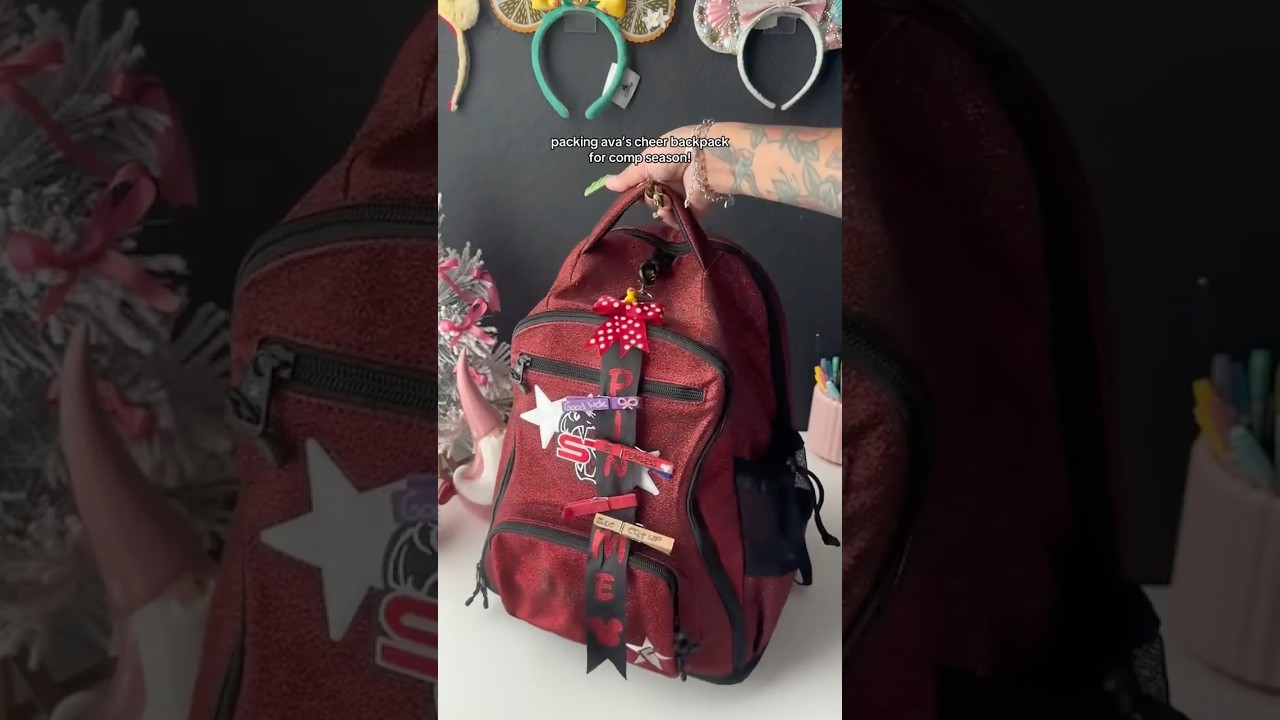 cheer backpack necessities! #cheermom #allstarcheer