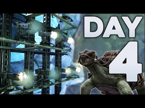 DUO Raiding a Stacked Ice Cave! - ARK PvP