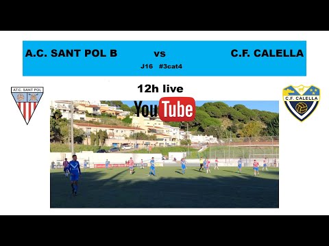 At. Sant Pol "B", 1 - CF Calella, 3  jornada 16 de #3cat4