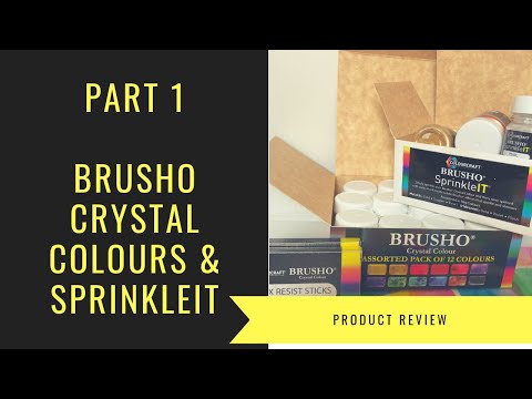 Part 1 Brusho Crystal Colour and SprinkleIT from Colourcraft - Paper Bead Supplies