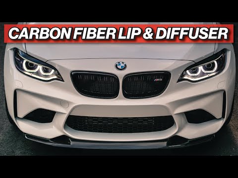 M2 CARBON FIBER FRONT LIP & REAR DIFFUSER INSTALL - F87 BMW Carbon Modifications