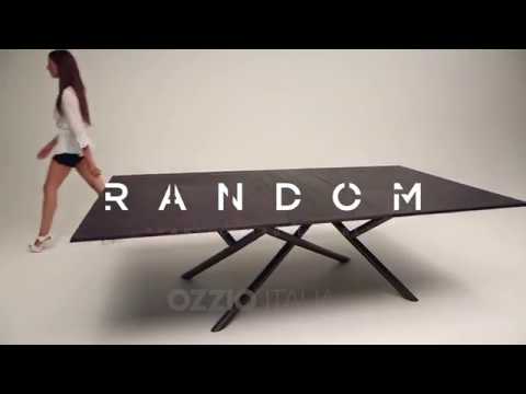 Space saving furniture by Ozzio Italia | RANDOM extendable table, tavolo allungabile