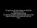 Allure - All Cried Out Lyrics