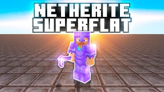 I Beat Minecraft in Netherite Superflat!