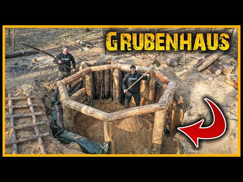 Grubenhaus - Rücken werden wieder zerstört 😨 [E05] - Bushcraft Camp Shelter Survival