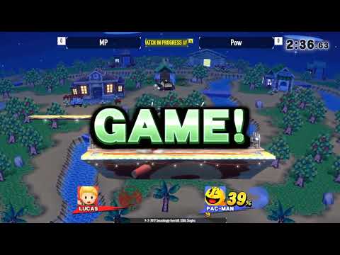 Smashingly Overkill Brackets 1: Pow (Pacman) vs. MP (Lucas, Cloud) - SSB4 Singles Losers Quarters