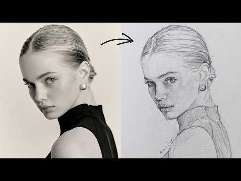 Draw ANY FACE from 0 to 100 in 7 Minutes using LOOMIS METHOD!!
