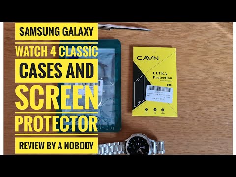 SAMSUNG GALAXY WATCH 4 CLASSIC CASES AND SCREEN PROTECTOR review by a NOBODY