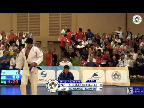 Judo 2013 World Championships Miami Cadets: Sotelo (PER) - Tursunov (UZB) [-66kg]