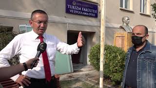 Rektör Akdoğan, Üniversitemiz Turizm Fakültesi ve Uygulama Otelinde incelemelerd