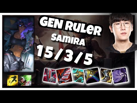 Samira vs Vayne GEN Ruler BOT (15/3/5) - v10.25