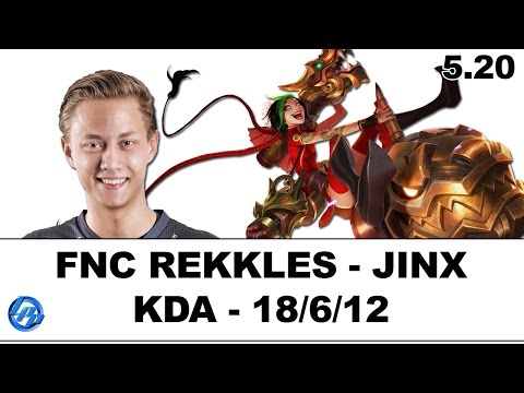 FNC Rekkles - Jinx vs Ashe - EUW SoloQ