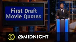 Jonathan Coulton, Aimee Mann, Dave Hill - First Draft Movie Quotes - @midnight with Chris Hardwick