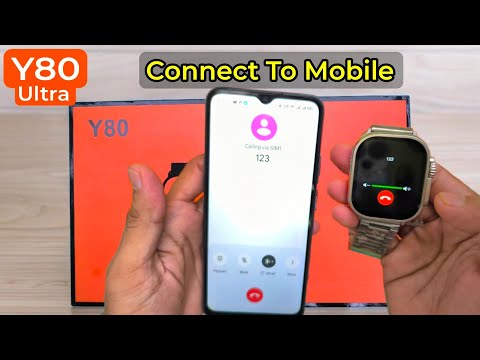 Y80 Ultra Smart Watch Connect To Phone | Y80 Ultra Smart Watch | Light Tech Bangla