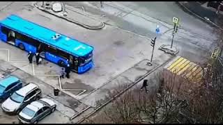 Жёсткая авария #москва #автобус #дтп